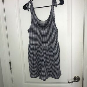 Striped Tie-Shoulder Sleeveless Dress